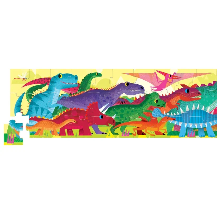 60-Pc Boxed Super Duper Long Puzzle/DinoWorld Giant Floor Puzzle