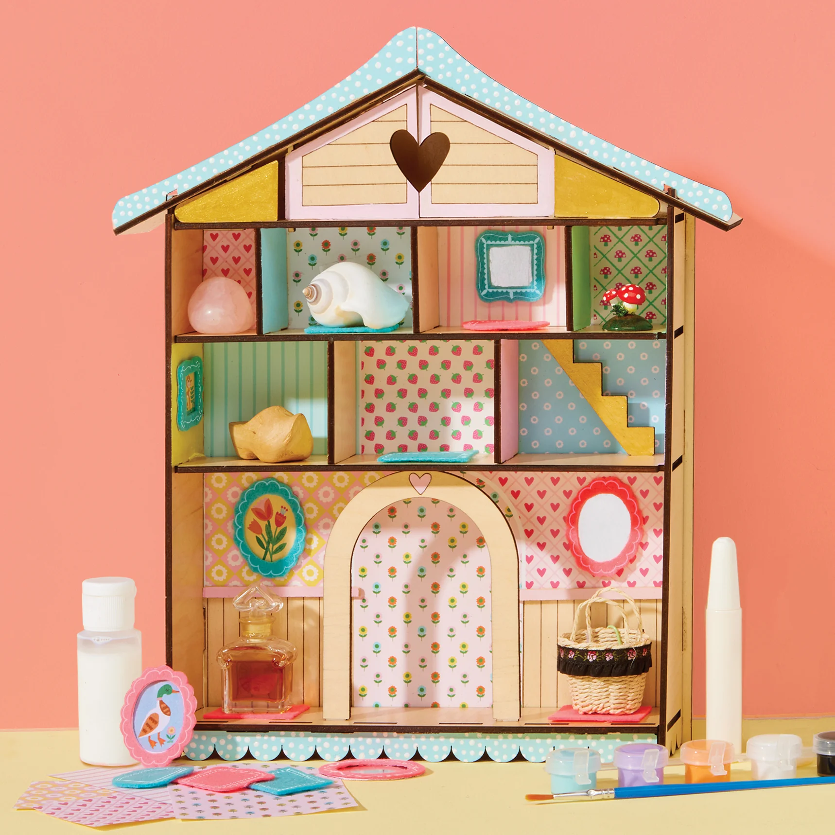 DIY Curio Cottage Finished and Assembled Craft