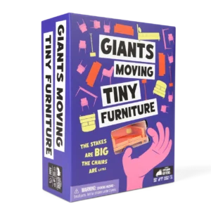 Giants Moving Tiny Furniture Party Game Front of Box