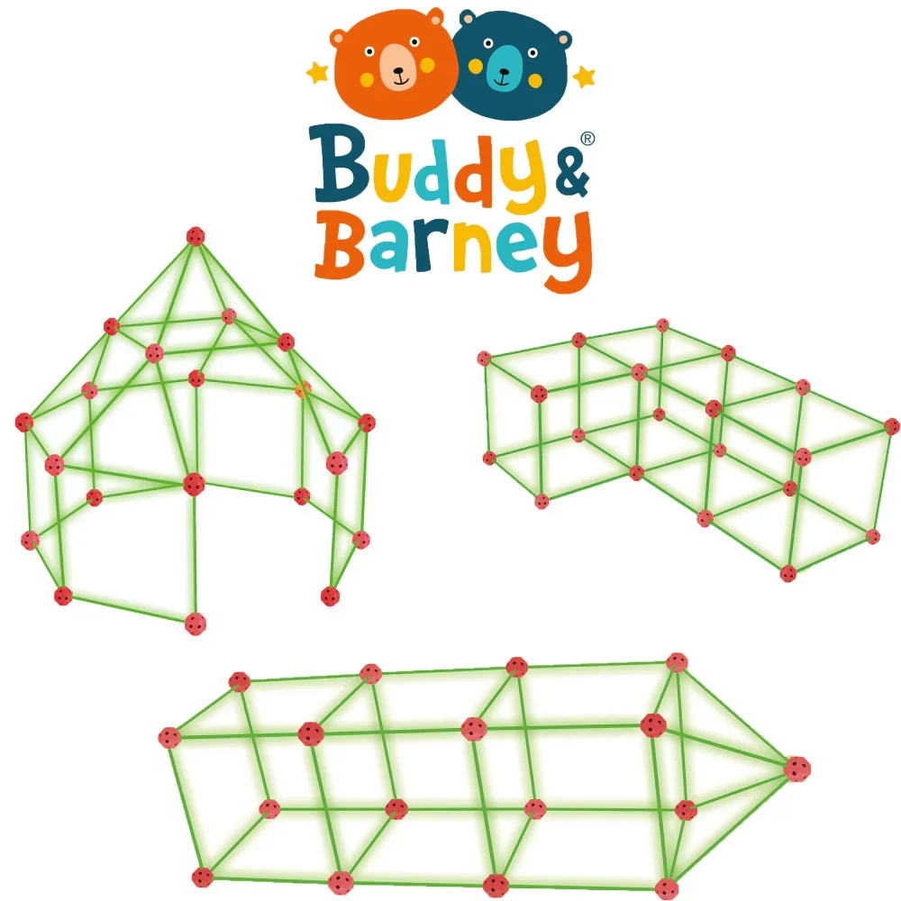 Glow-in-the-Dark Build-A-Fort Buddy & Barney