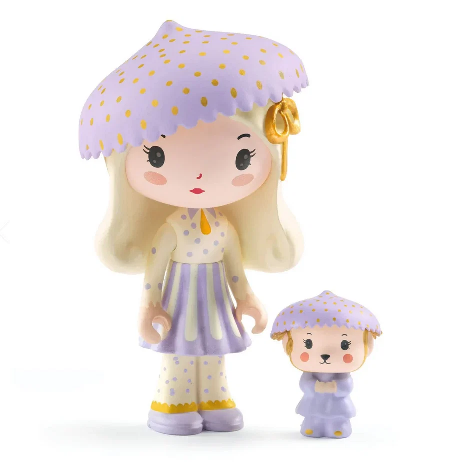 DJECO Tinyly Figurines Jil and Jerry Tinycar