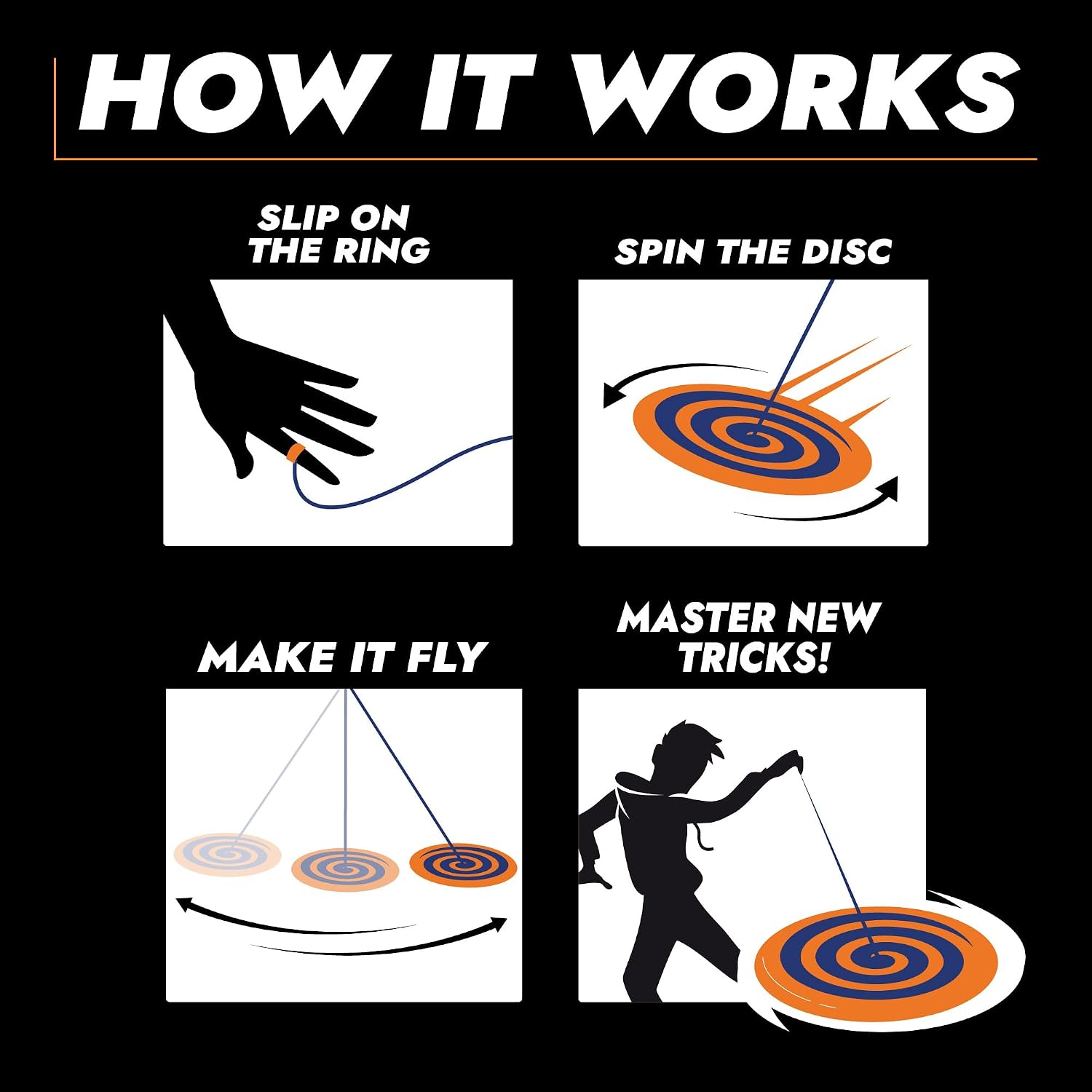 Yo-Spin The Yo-Yo Spinner Metallic Purple How it Works