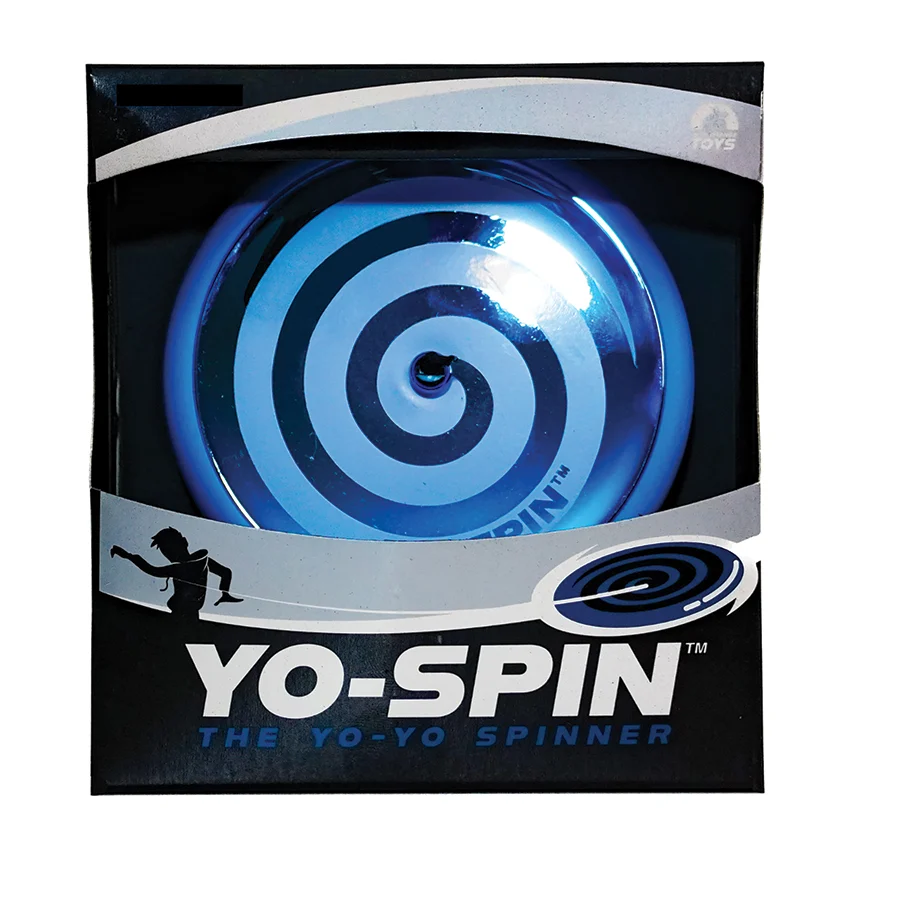 Yo-Spin The Yo-Yo Spinner Metallic Blue Alternate Packaging View