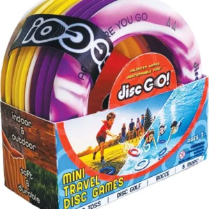 Disc Go! Purple, White, Yellow front packaging