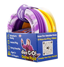 Disc Go! Purple, White, Yellow rear packaging