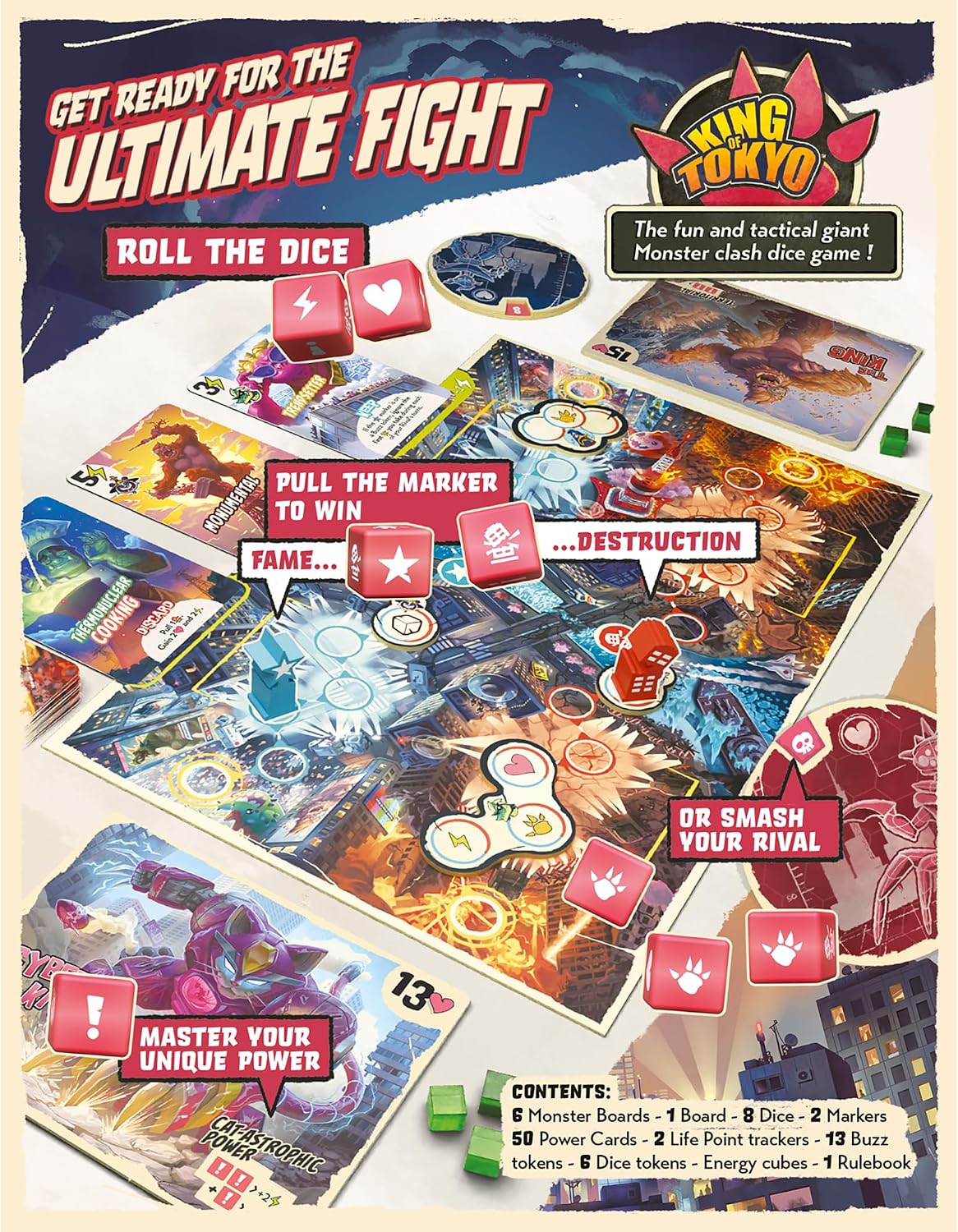 King of Tokyo Duel Dice Game