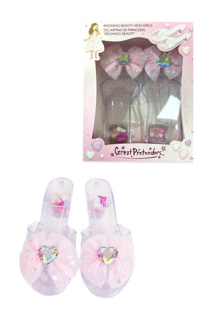 Reigning Beauty High Heels Pink Shoes and Box