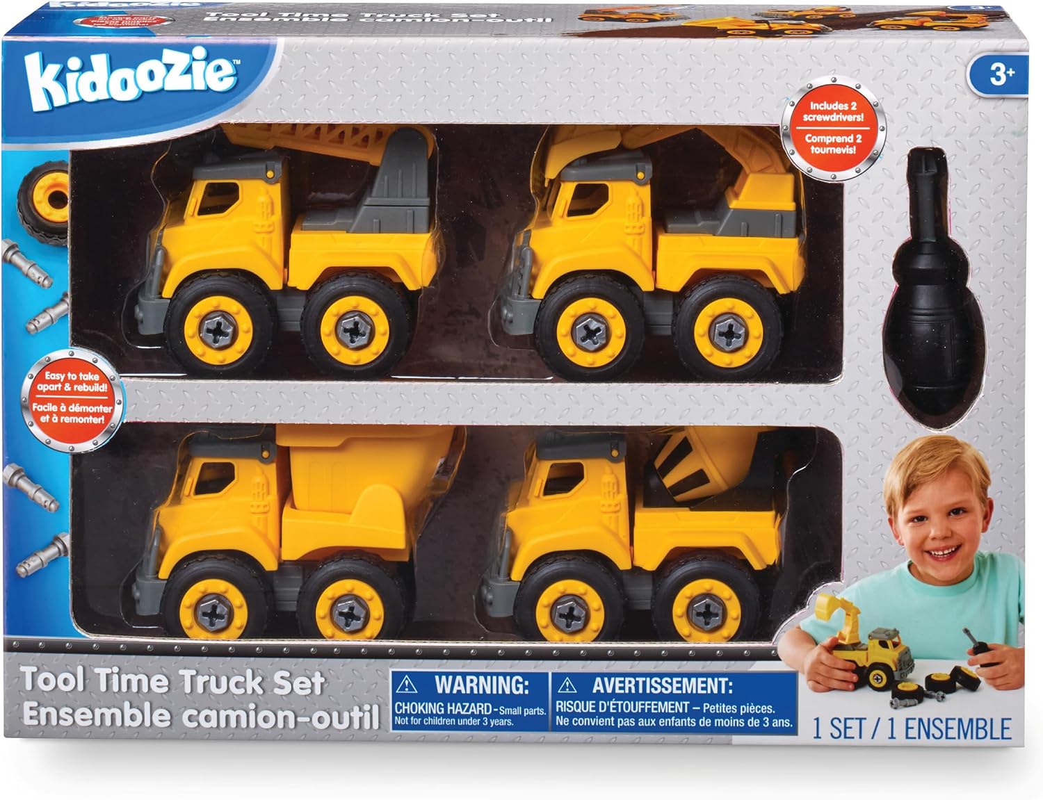 Kidoozie Tool Time Truck Set Front Packaging